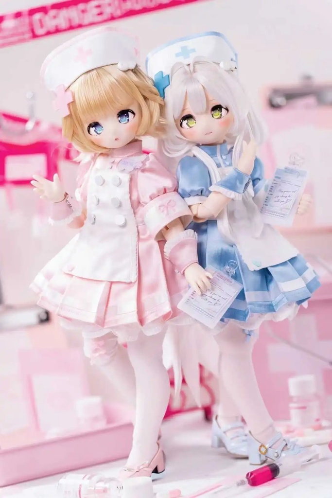 「受注」꒰天使の診療所꒱「1/4ドール服 MDD, KUMAKO/OF」