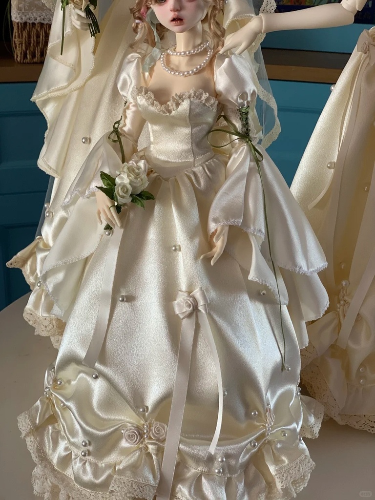 「受注」꒰白い薔薇の誓い꒱「1/4・1/3ドール服」