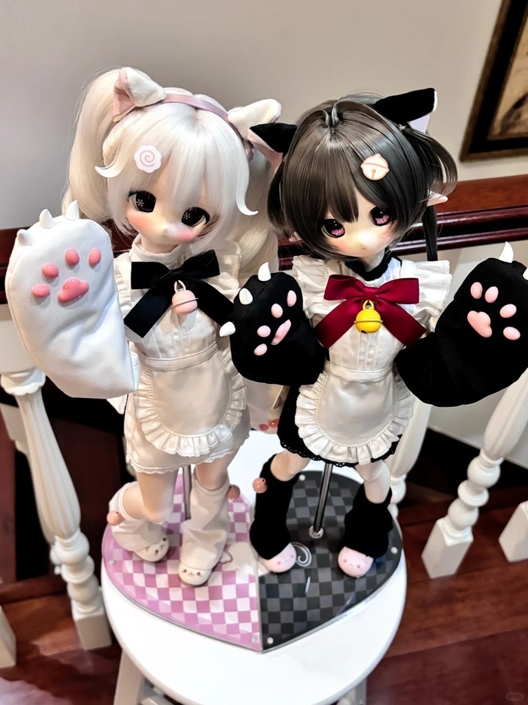 「在庫」꒰猫耳メイド꒱「1/4ドール服 MDD, KUMAKO, SDM/OF」