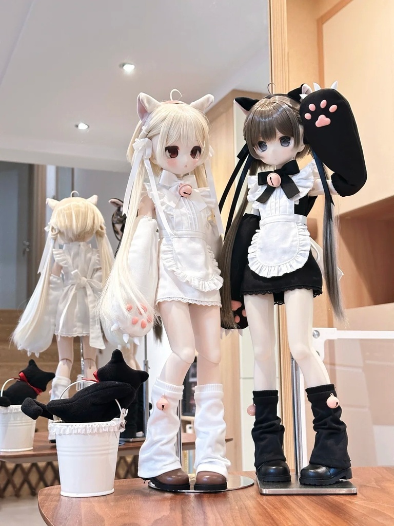 「受注」꒰猫耳メイド꒱「1/4ドール服 MDD, KUMAKO, SDM/OF」