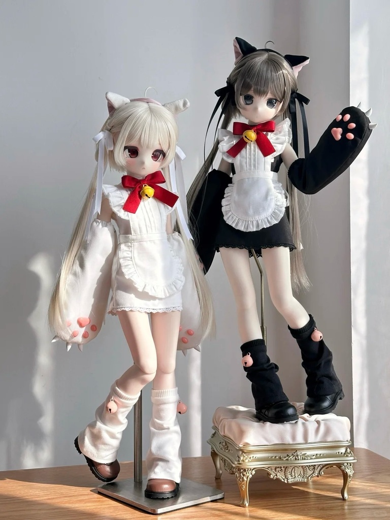 「在庫」꒰猫耳メイド꒱「1/4ドール服 MDD, KUMAKO, SDM/OF」