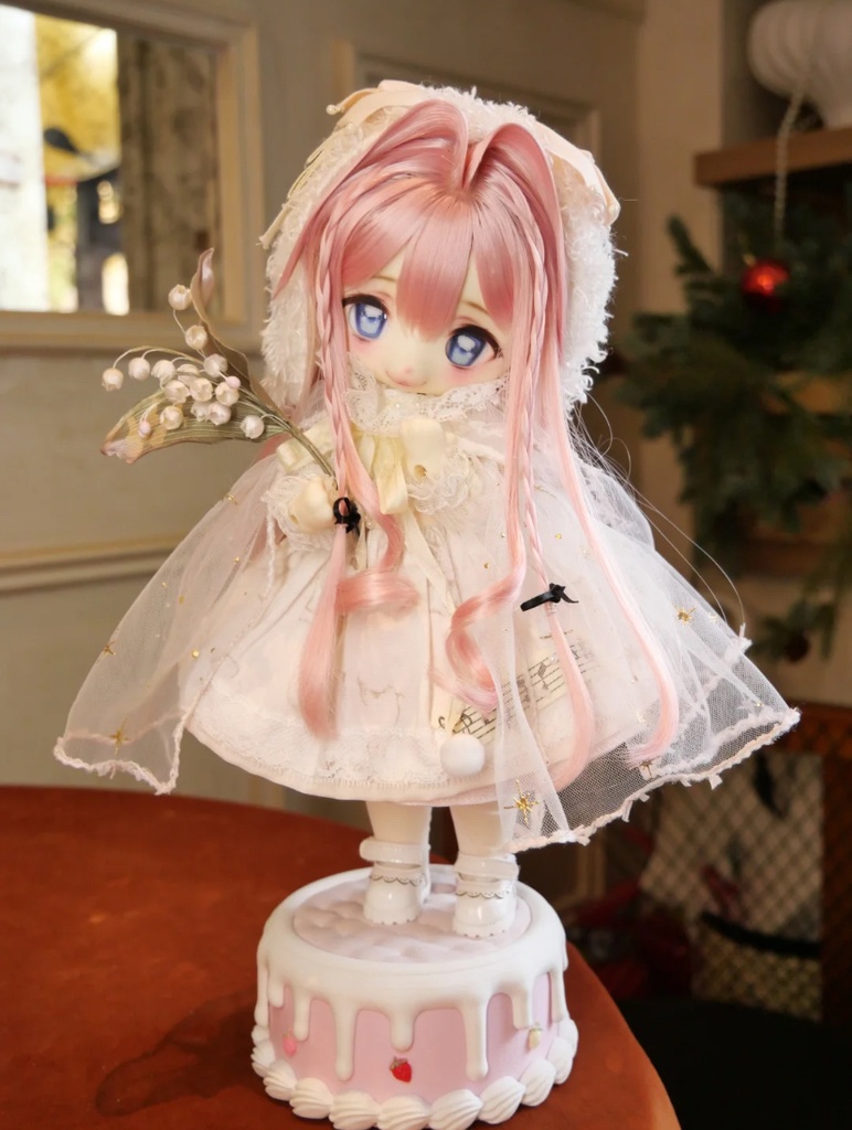 「通販」꒰クリームケーキ🎂꒱「1/4・1/6ドール用スタンド&ベース」