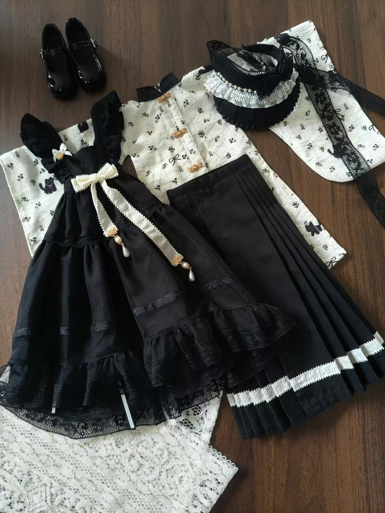 「受注」꒰青花꒱「1/4ドール服」