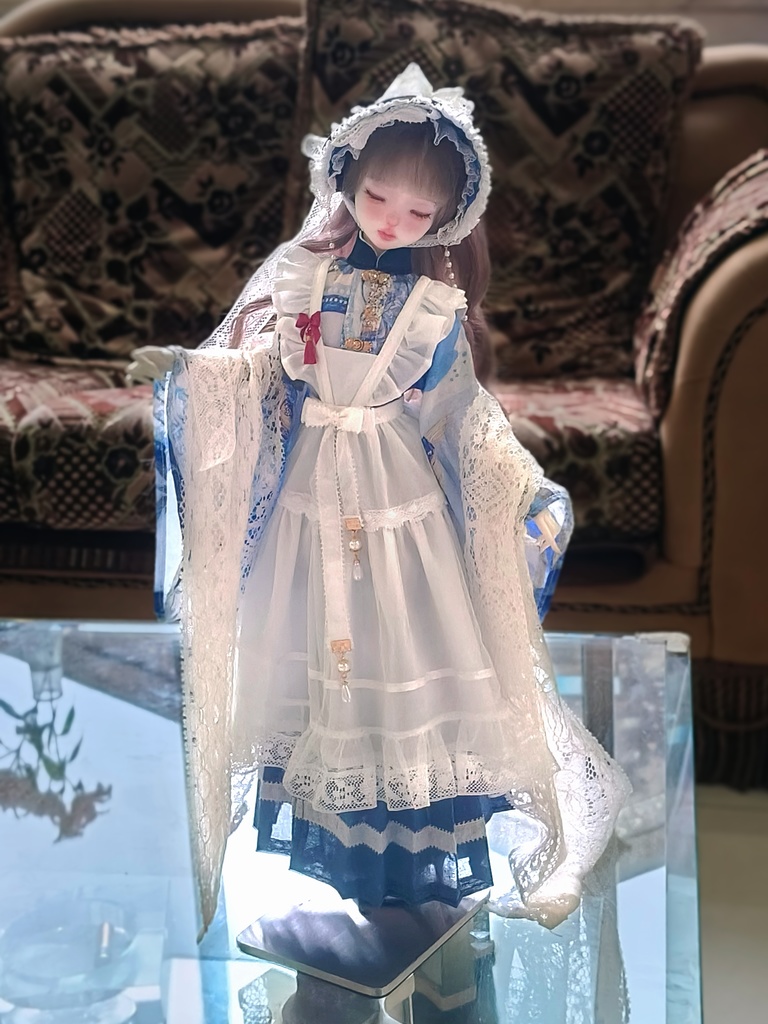 「受注」꒰青花꒱「1/4ドール服」