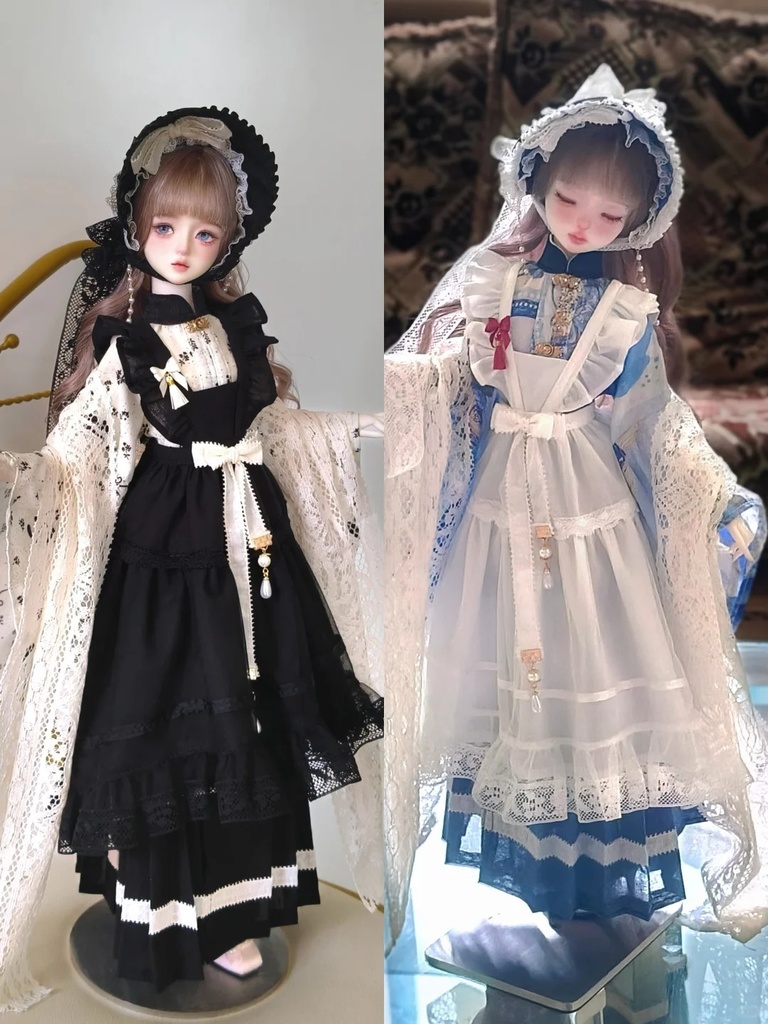 「受注」꒰青花꒱「1/4ドール服」