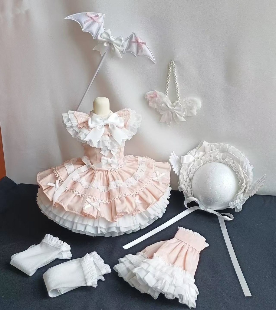 「受注」꒰天使の夢録꒱「1/4ドール服 MDD/OF」