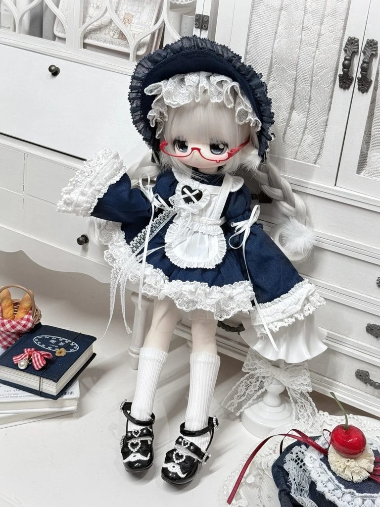 「受注限定」꒰ププヘビ🩶🤍꒱「1/6ドール服」