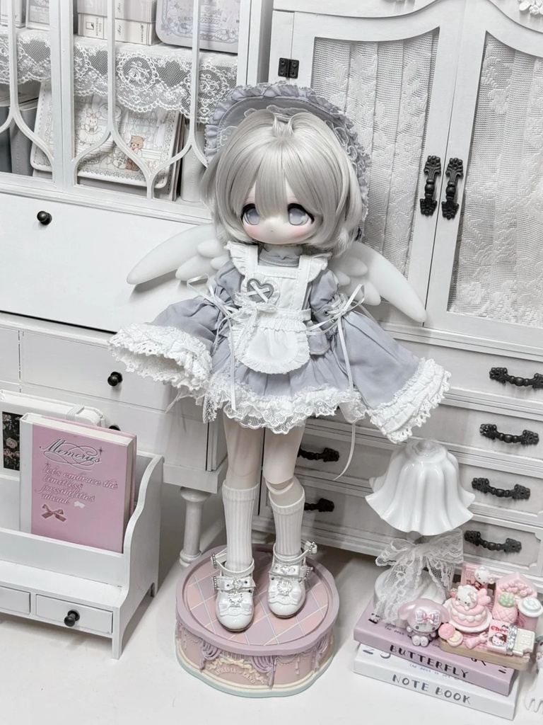 「受注限定」꒰ププヘビ🩶🤍꒱「1/6ドール服」