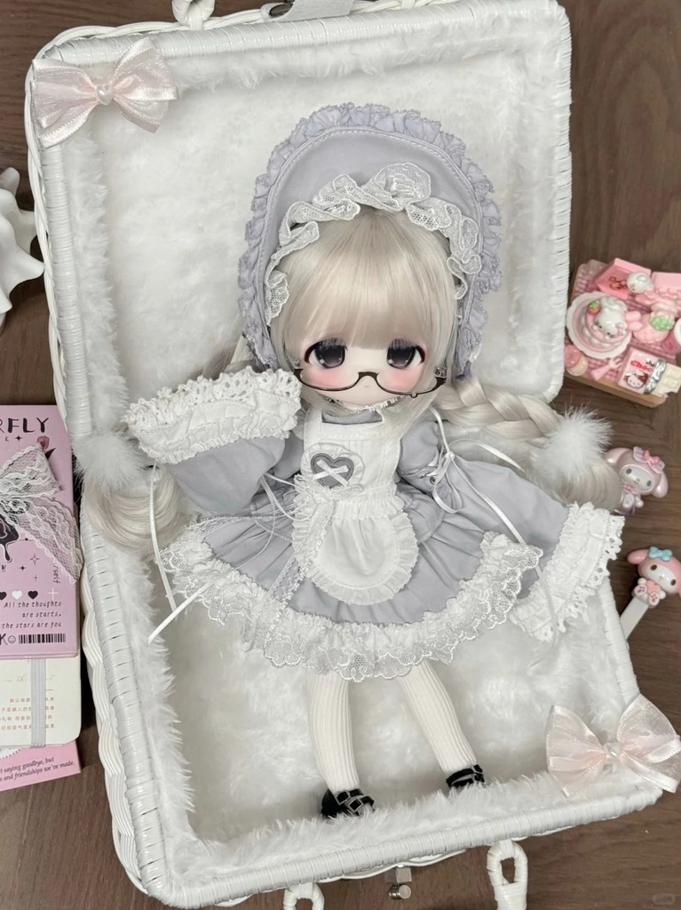 「受注限定」꒰ププヘビ🩶🤍꒱「1/6ドール服」