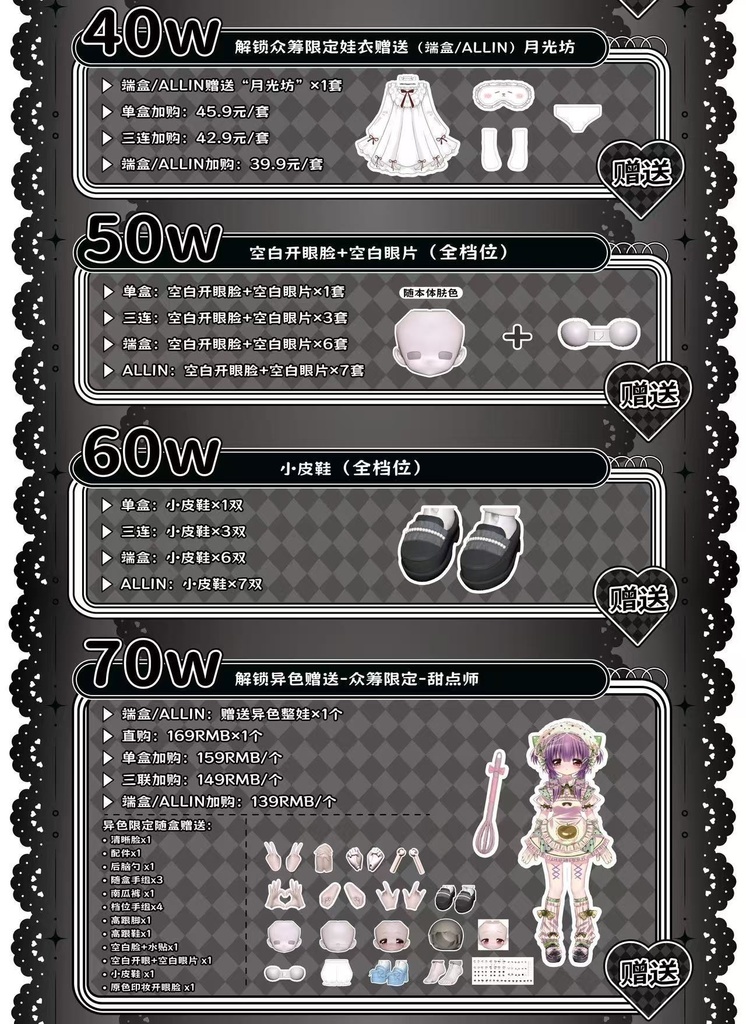 「受注」꒰心の暗面・悪女の審判꒱ 「1/6 BJD」ブラインドボックス