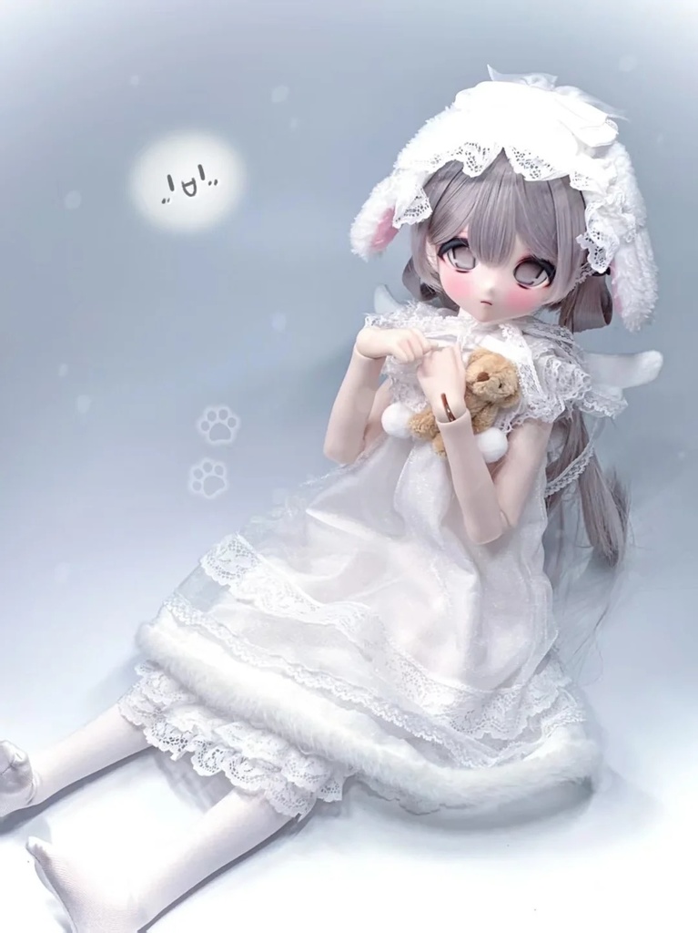 「受注」꒰雲のゆめ眠り꒱「1/4ドール」