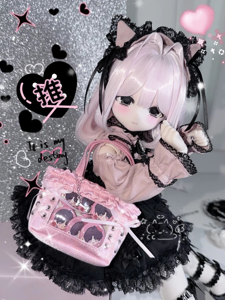 「受注」꒰ヤンデレネコ🐈⬛꒱「ドール用痛バッグ 」