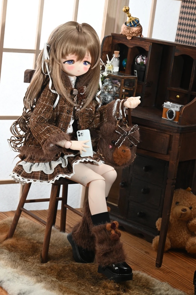 「受注」꒰チョコレートくま🧸꒱「1/4ドール服」