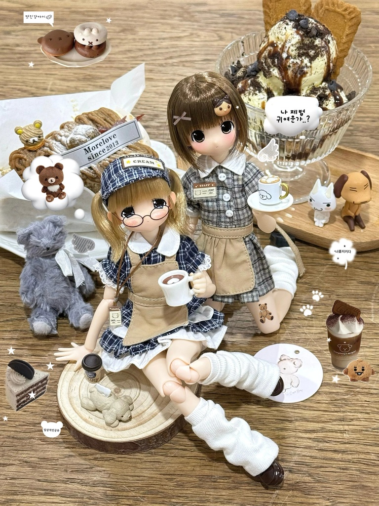 「受注」꒰栗クロワッサン🌰꒱「1/4・1/6・Azone・Ob22ドール服」