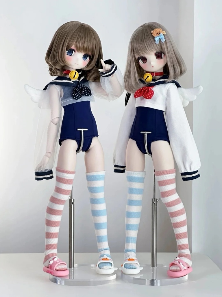 「新作受注」꒰天使うさぎ＆悪魔ねこ꒱「1/4ドール服 MDD/OF」