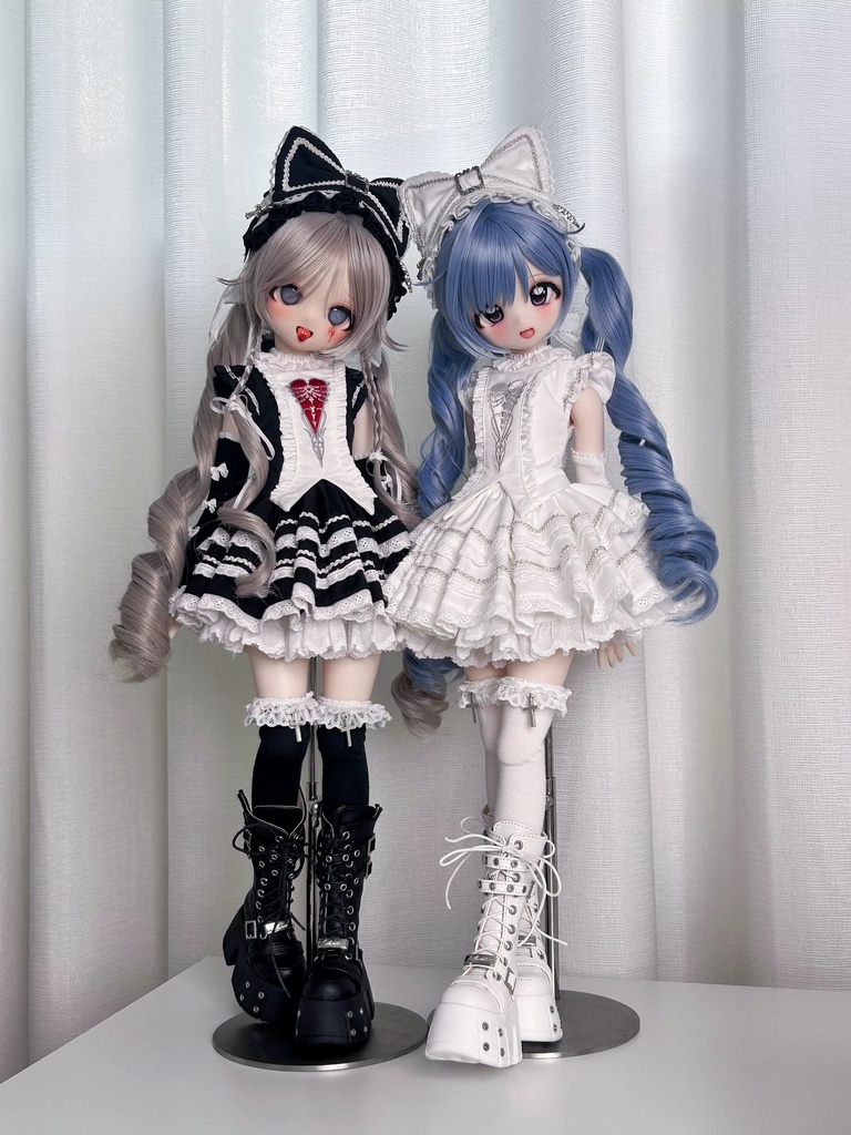 「受注」꒰ゴシックハートリズム꒱「1/6ドール · 1/4ドール服」