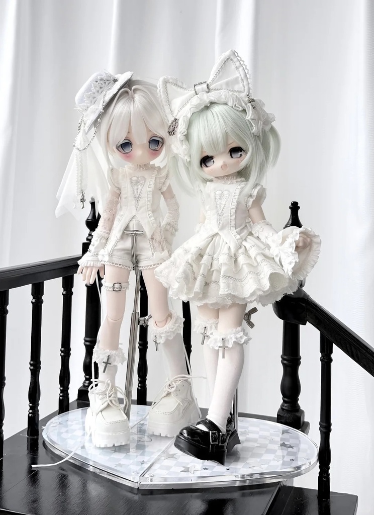 「受注」꒰ゴシックハートリズム꒱「1/6ドール · 1/4ドール服」