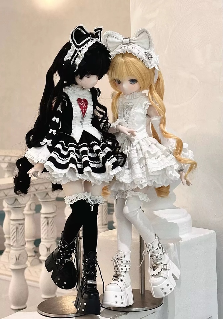 「受注」꒰ゴシックハートリズム꒱「1/6ドール · 1/4ドール服」