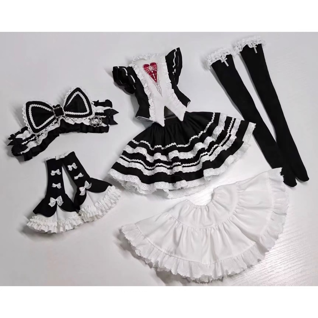 「受注」꒰ゴシックハートリズム꒱「1/6ドール · 1/4ドール服」