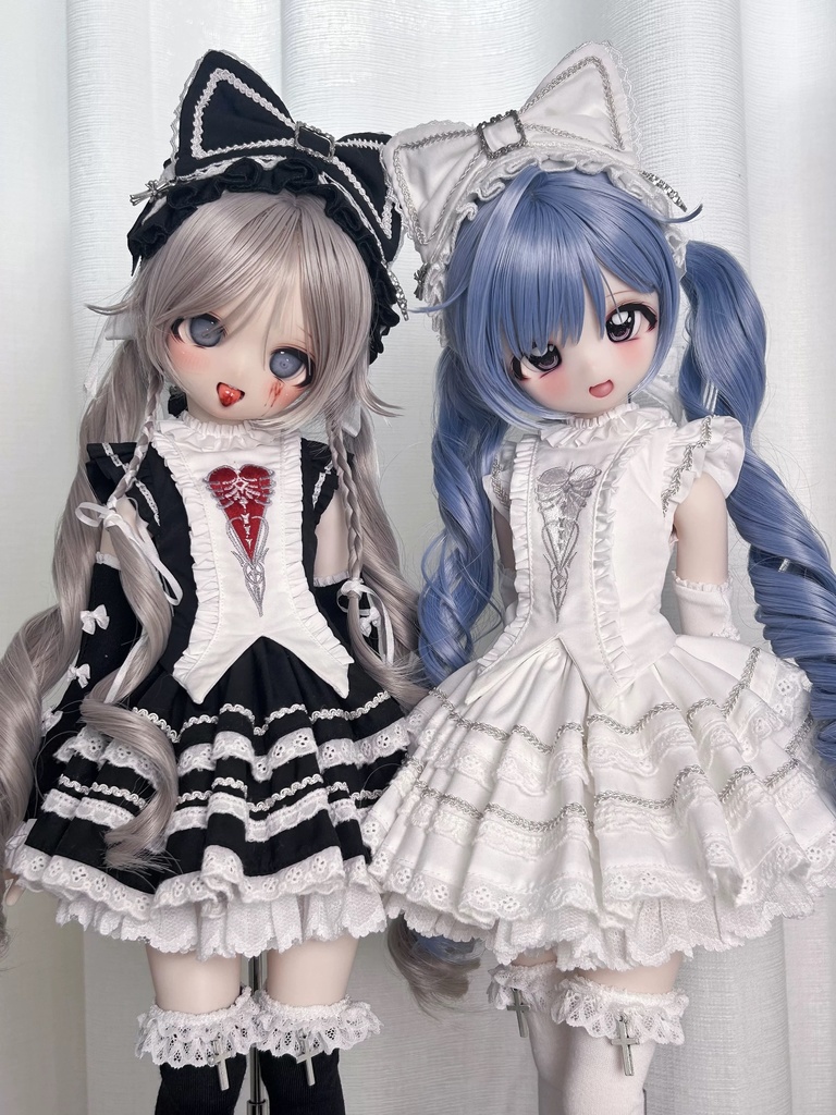 「受注」꒰ゴシックハートリズム꒱「1/6ドール · 1/4ドール服」