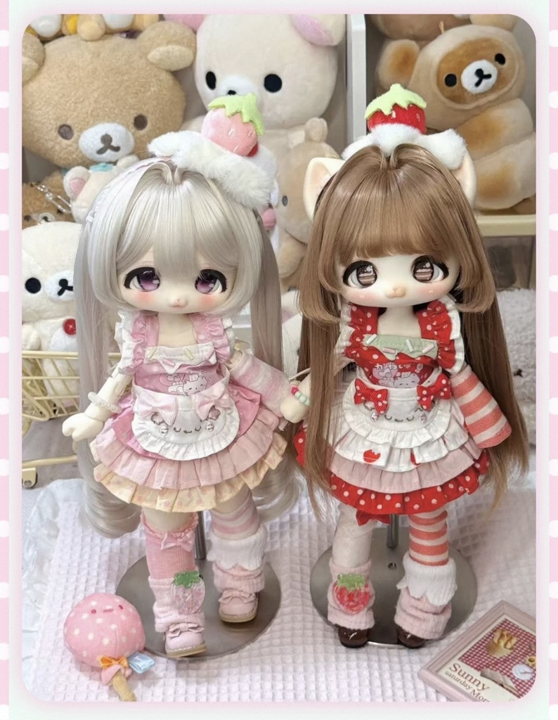 「受注」꒰ベリーパレット꒱「1/4・1/6ドール服 MDD, KUMAKO, AZONE/OF」