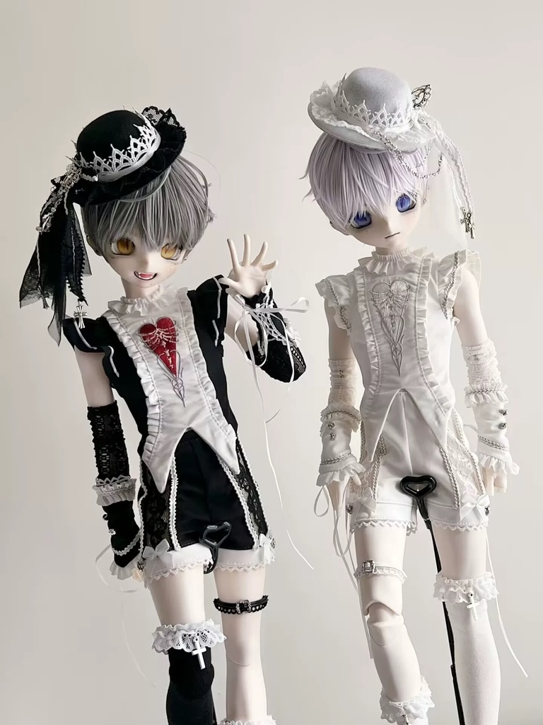 「受注」꒰ゴシックハートリズム꒱「1/6ドール · 1/4ドール服」