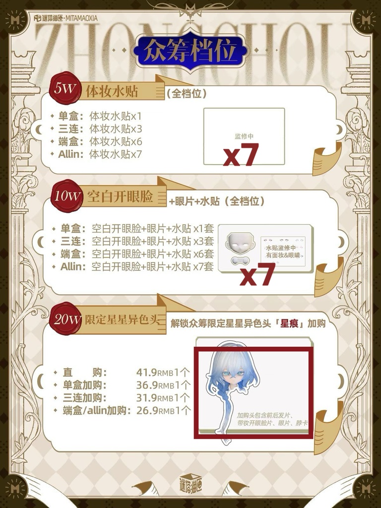 「受注」꒰謎の塔꒱「1/8 BJD」ブラインドボックス