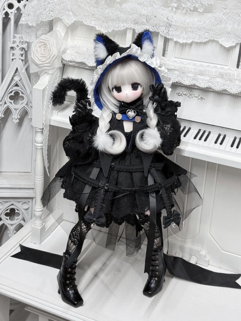 「受注」꒰猫耳姫のケープ꒱「1/4ドール／Azone」
