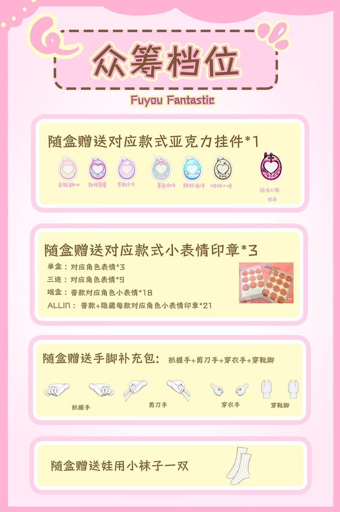 「受注」꒰くるくる電波꒱「1/8 BJD」ブラインドボックス