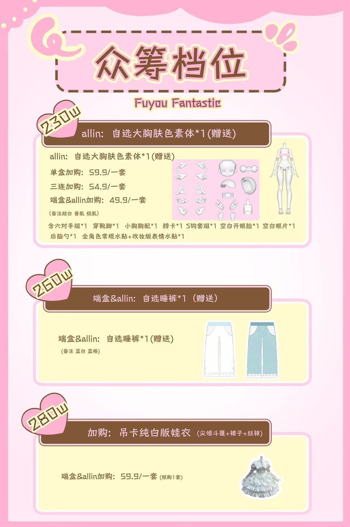 「受注」꒰くるくる電波꒱「1/8 BJD」ブラインドボックス