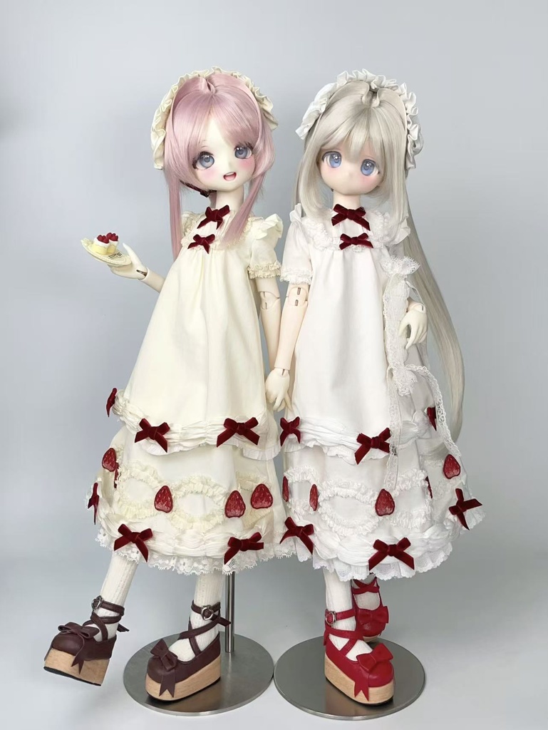 「受注」꒰いちごクリーム꒱「1/4ドール・1/6ドール服・Azone」