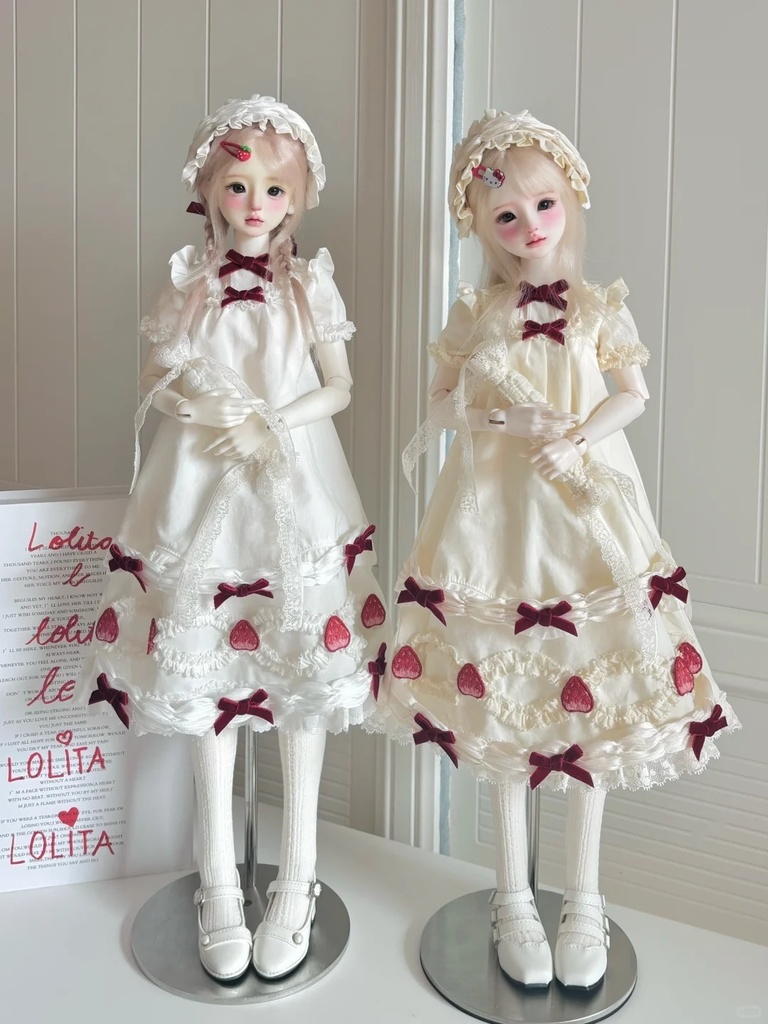 「受注」꒰いちごクリーム꒱「1/4ドール・1/6ドール服・Azone」