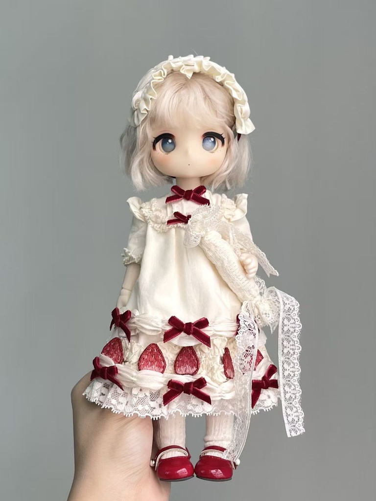 「受注」꒰いちごクリーム꒱「1/4ドール・1/6ドール服・Azone」