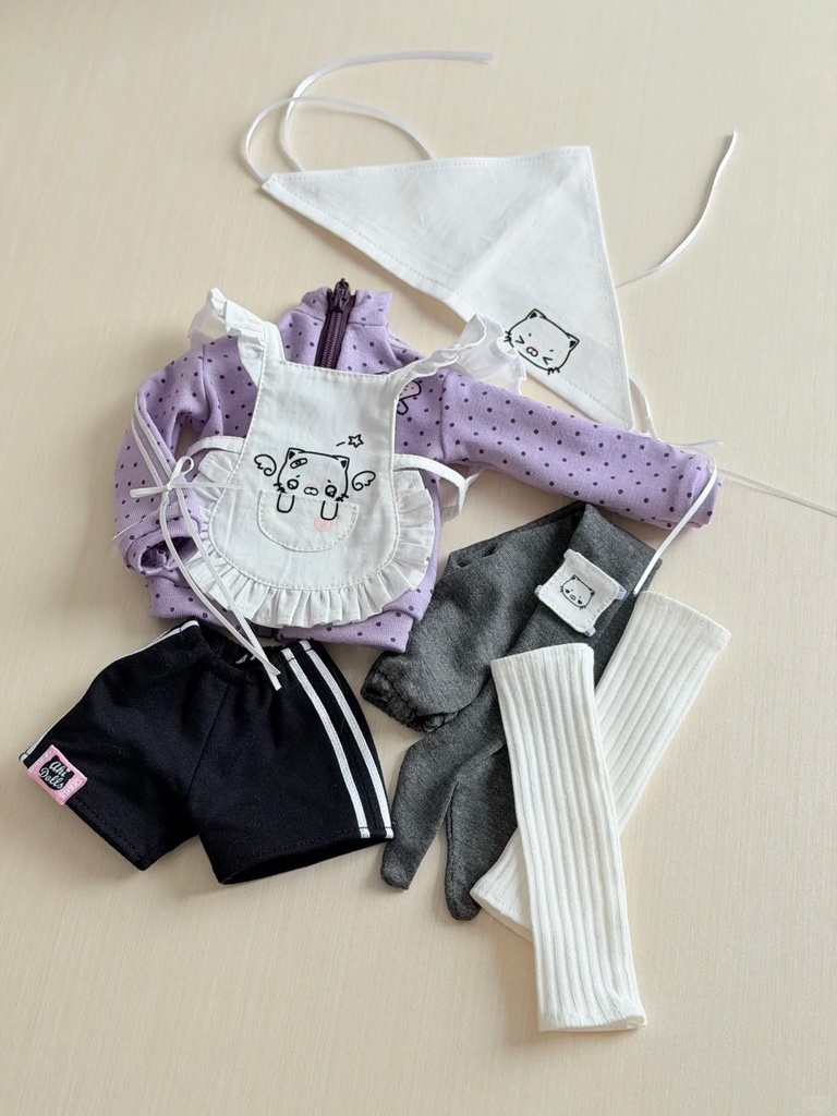 「受注」꒰ねこごはん🐾꒱「1/4ドール服 MDD, KUMAKO/OF」