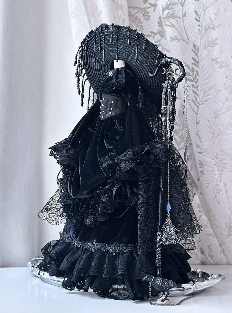 「受注」꒰十三夜の月꒱「sdgr・1/4ドール服」