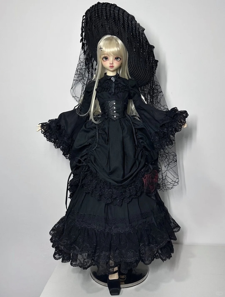 「受注」꒰十三夜の月꒱「sdgr・1/4ドール服」