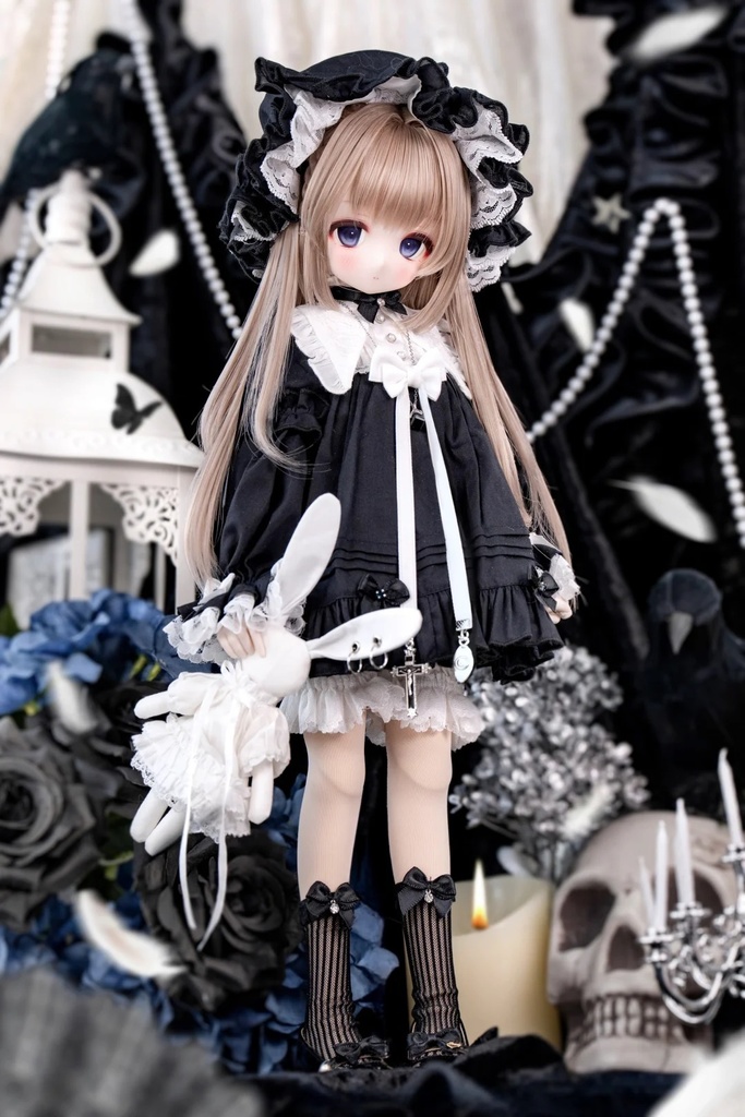 「受注」꒰揺り籠のミサ꒱「1/4ドール服 MDD, KUMAKO/OF」