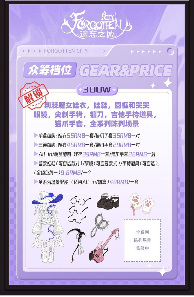 「受注」꒰忘却の城 The Forgotten City꒱ 「1/8 BJD ブラインドボックス」