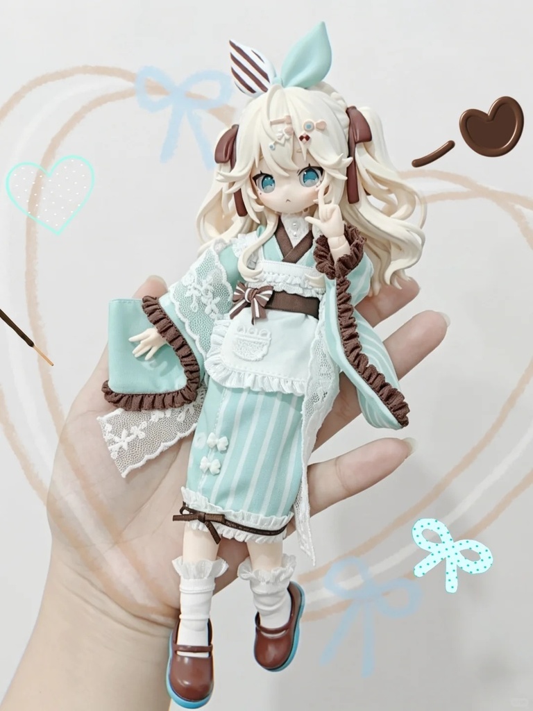 「受注」꒰メイド服コレクション꒱「1/12ドール, OB11/OF」