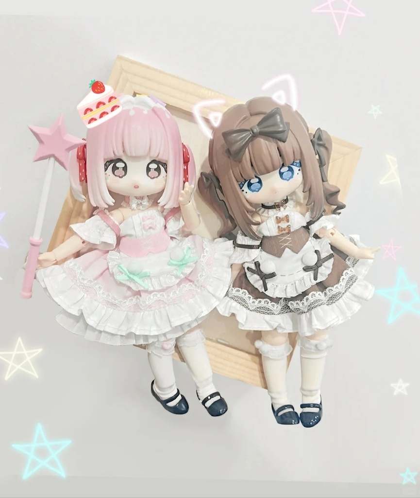 「受注」꒰メイド服コレクション꒱「1/12ドール, OB11/OF」