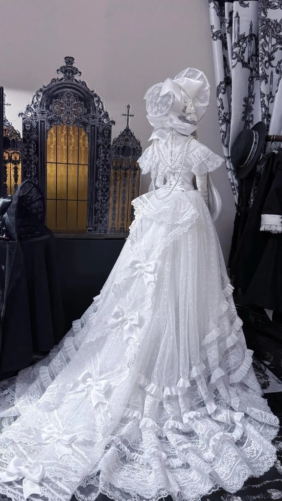 「受注」꒰白と影🤍🖤꒱「1/4ドール服 MDD, MSD, SDM/OF」