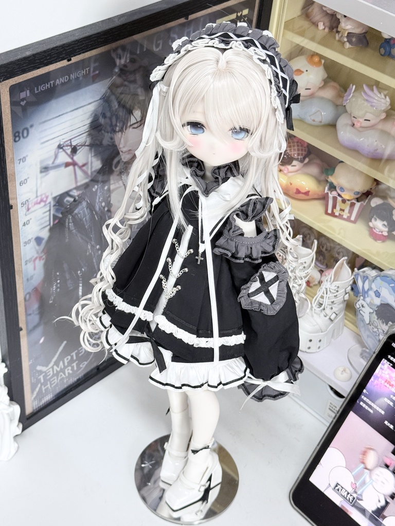 「受注」꒰墨に染まる聖歌꒱「1/4ドール服 MDD, KUMAKO/OF」