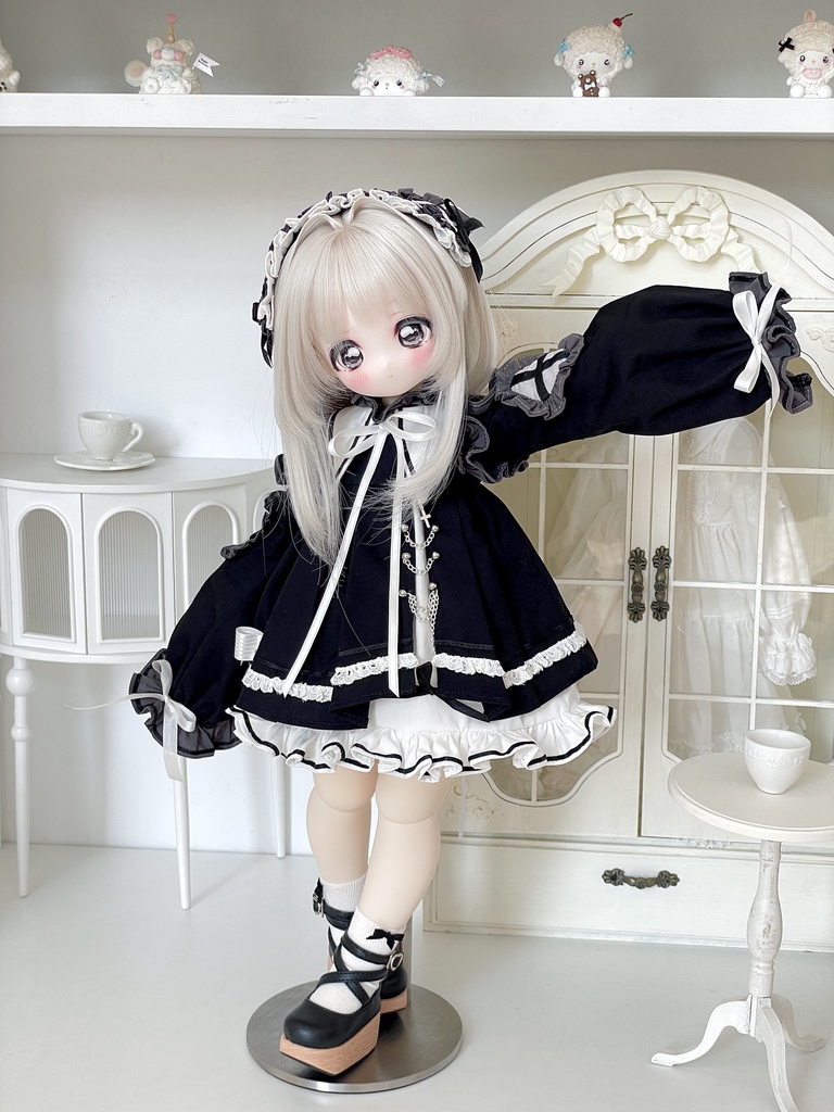 「受注」꒰墨に染まる聖歌꒱「1/4ドール服 MDD, KUMAKO/OF」