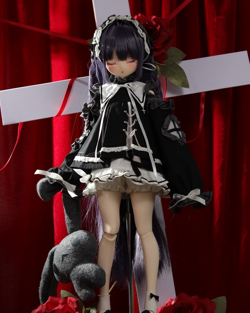 「受注」꒰墨に染まる聖歌꒱「1/4ドール服 MDD, KUMAKO/OF」