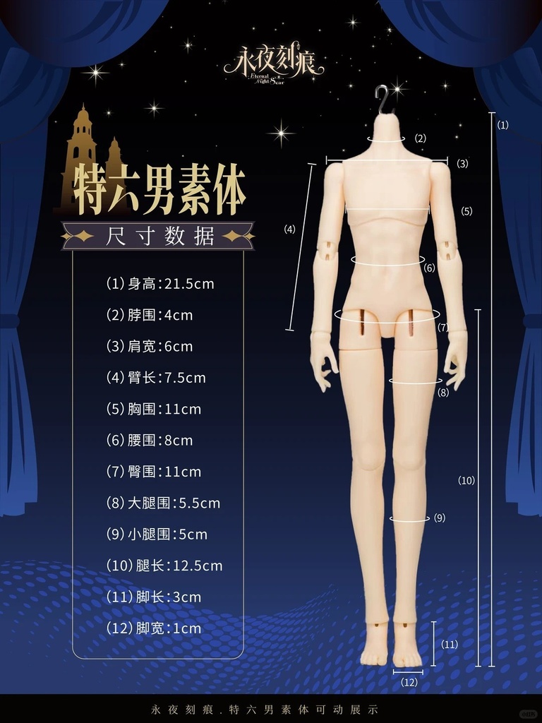 「受注」꒰永夜の刻痕꒱ 「1/6 BJD ブラインドボックス」