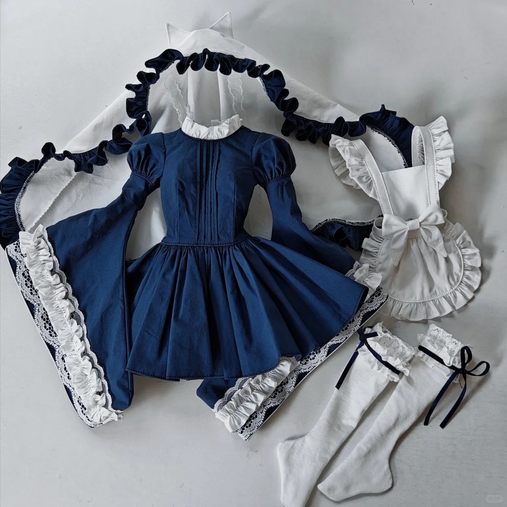 !限定受注中!「受注」꒰にゃんメイド꒱「1/6ドール · 1/4ドール服 MDD, Azone/OF」