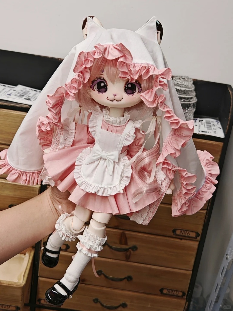 !限定受注中!「受注」꒰にゃんメイド꒱「1/6ドール · 1/4ドール服 MDD, Azone/OF」