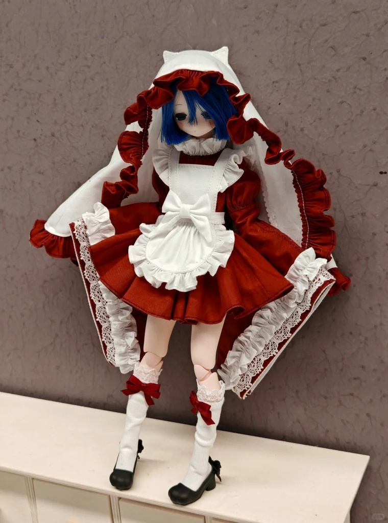 !限定受注中!「受注」꒰にゃんメイド꒱「1/6ドール · 1/4ドール服 MDD, Azone/OF」