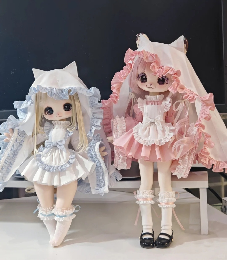 !限定受注中!「受注」꒰にゃんメイド꒱「1/6ドール · 1/4ドール服 MDD, Azone/OF」
