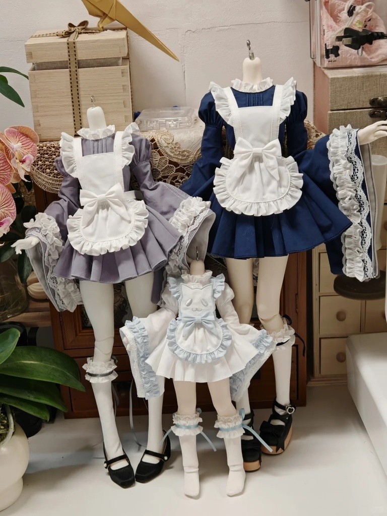 !限定受注中!「受注」꒰にゃんメイド꒱「1/6ドール · 1/4ドール服 MDD, Azone/OF」